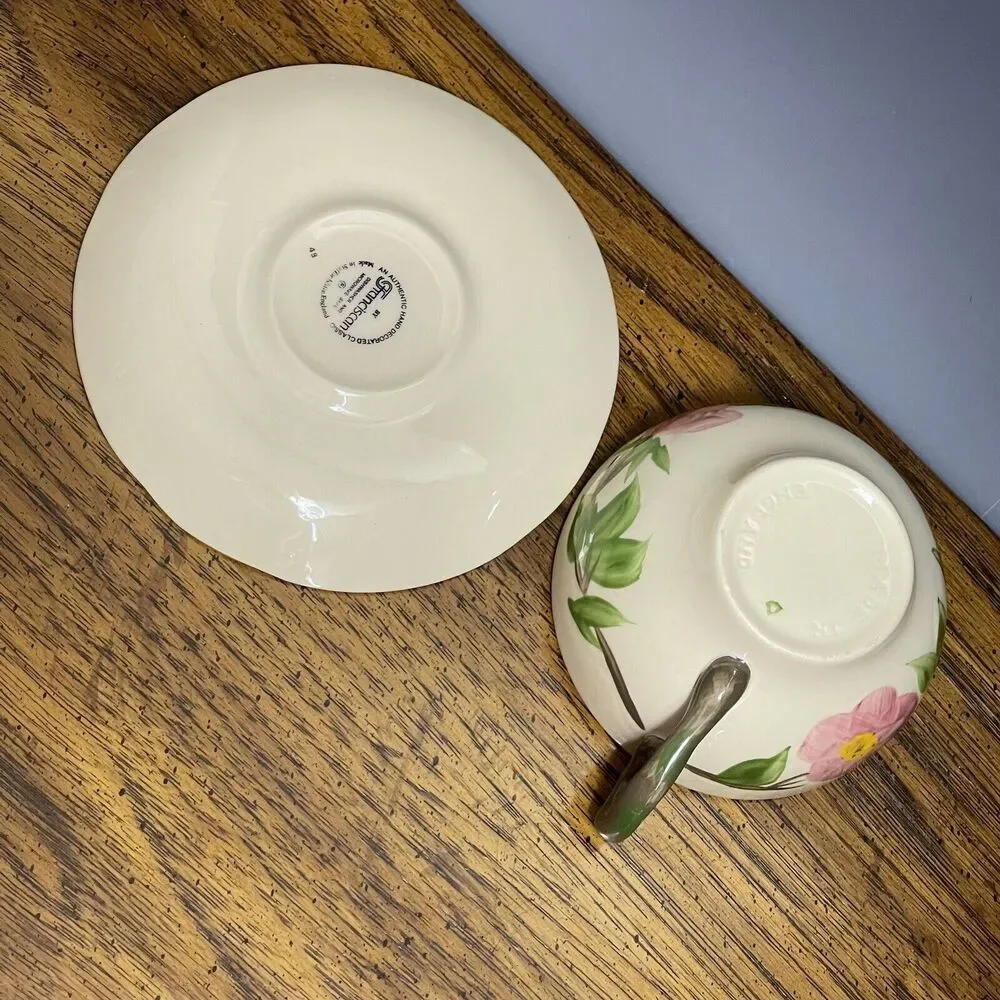 Franciscan Desert Rose Coffee/Teacup & Saucer ENGLAND Vintage‎